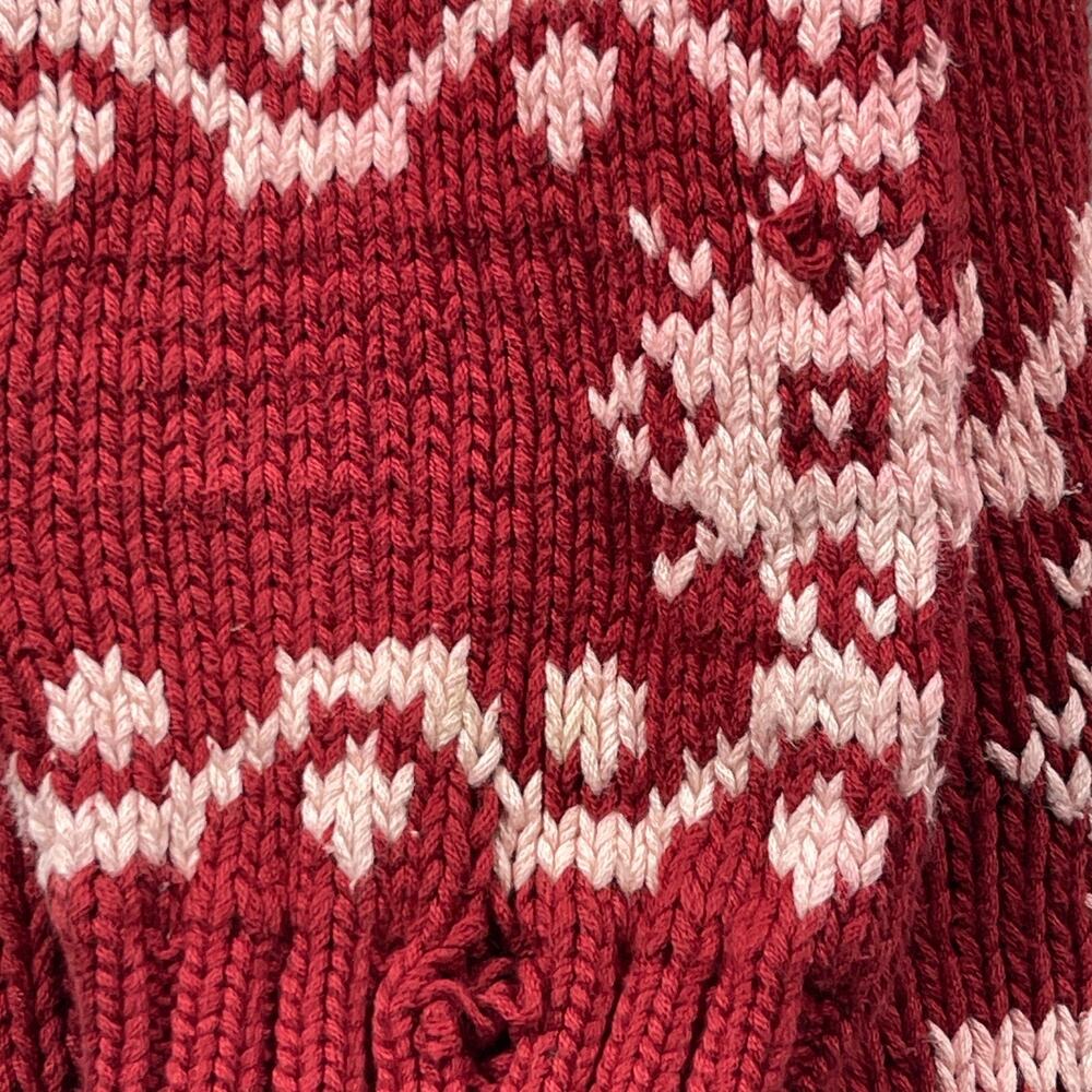 Vintage‎ 90’s Sweater Banana Republic Large Cotton Flower Print Grunge * Damage - Picture 13 of 14